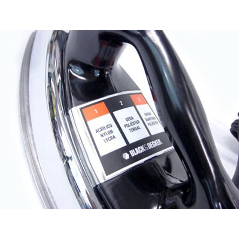 ferro de passar black+decker a seco 1100w preto vfa1110