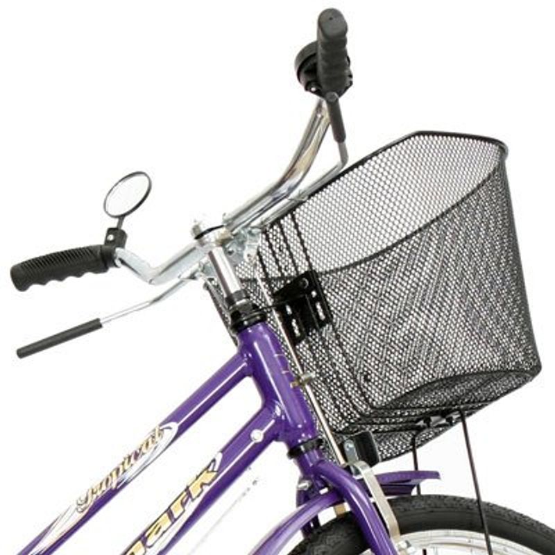 bicicleta monark tropical aço carbono aro 26 com cesta violeta