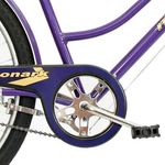 bicicleta monark tropical aço carbono aro 26 com cesta violeta