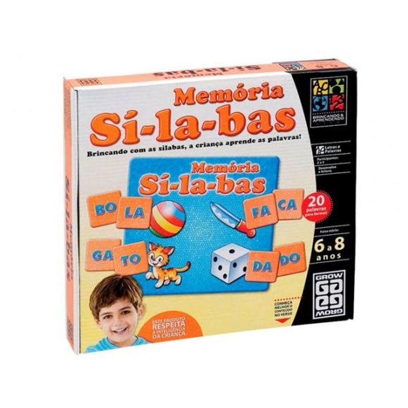 jogo memória sílabas grow 01698