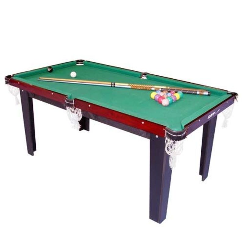 mesa de sinuca klopf mdf acompanha 16 bolas e 2 tacos