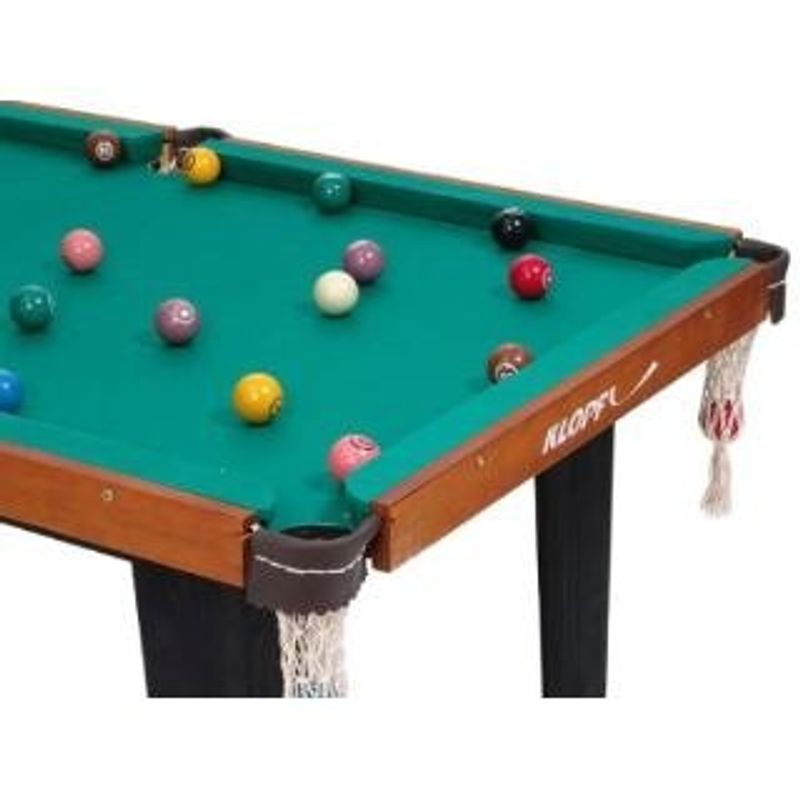 mesa de sinuca klopf mdf acompanha 16 bolas e 2 tacos