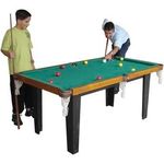 mesa de sinuca klopf mdf acompanha 16 bolas e 2 tacos