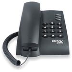 telefone com fio intelbras pleno sem chave preto