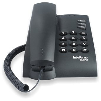 Telefone com Chave de Bloqueio Intelbras Pleno 100V Preto