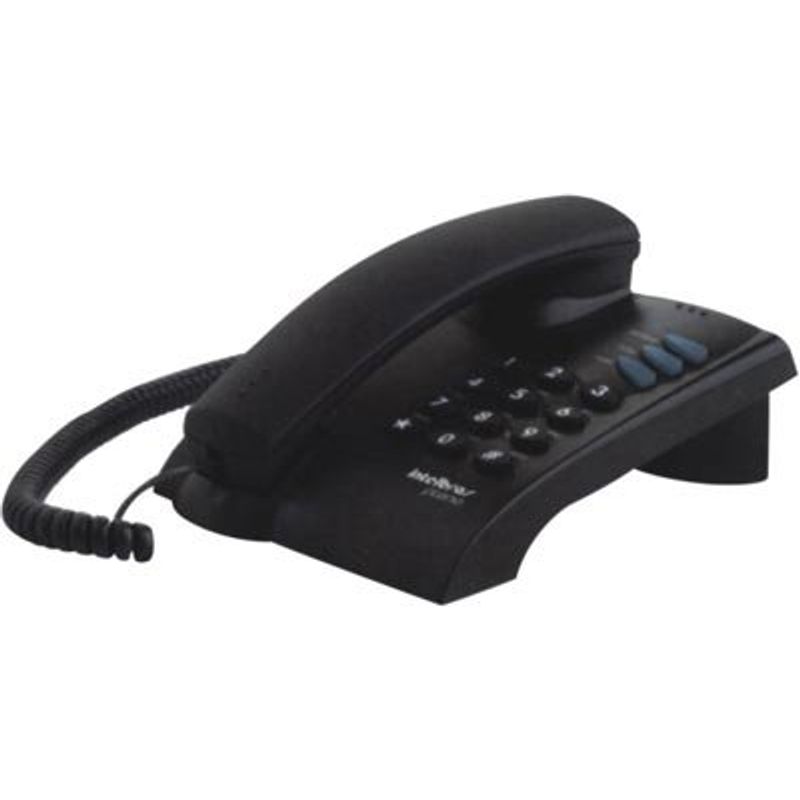 telefone com fio intelbras pleno sem chave preto