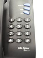 telefone com fio intelbras pleno sem chave preto