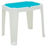 mesa infantil com compartimento tramontina versa 92340/017 em polipropileno azul e branco