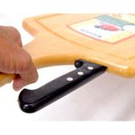 tábua de corte em madeira + faca tramontina - 10239/012