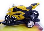 carrinho de brinquedo pick-up com moto roma 1115 cores sortidas