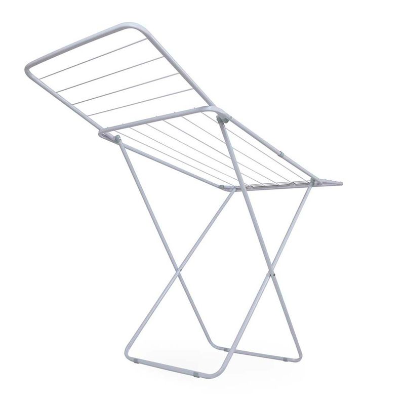 varal de chão com abas mor 006005 aço branco