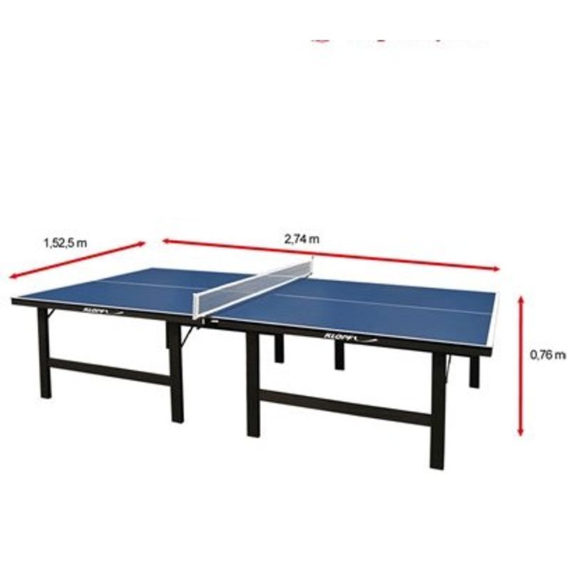 mesa de tênis klopf mdf azul 1019/1619
