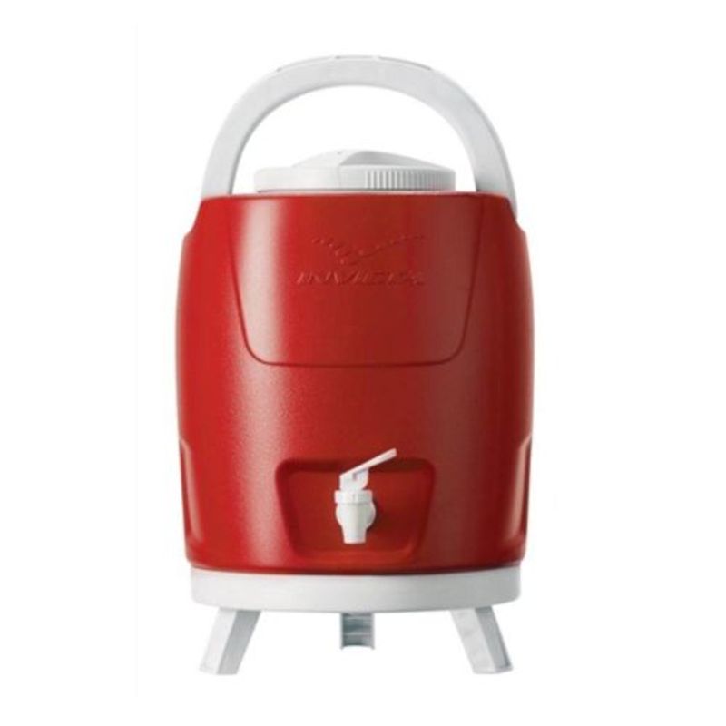 botijão de água invicta litros 1 torneira plástico vermelho 8709-0112 9