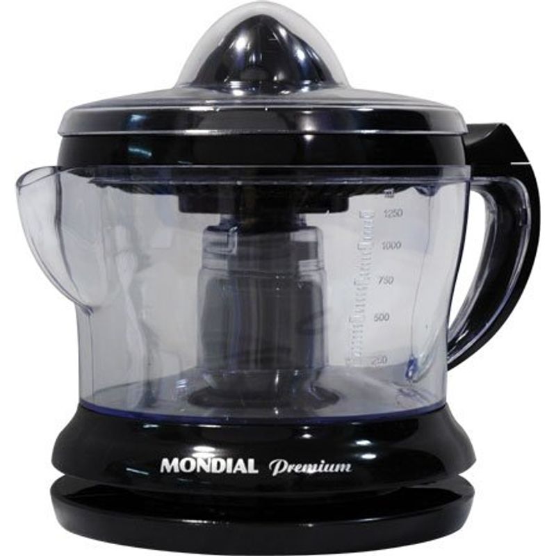 espremedor de frutas mondial premium e-02 1,25 litros 120v preto
