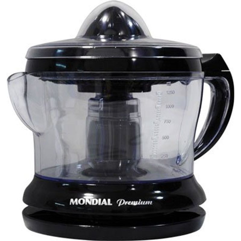 espremedor de frutas mondial premium e-02 1,25 litros 120v preto