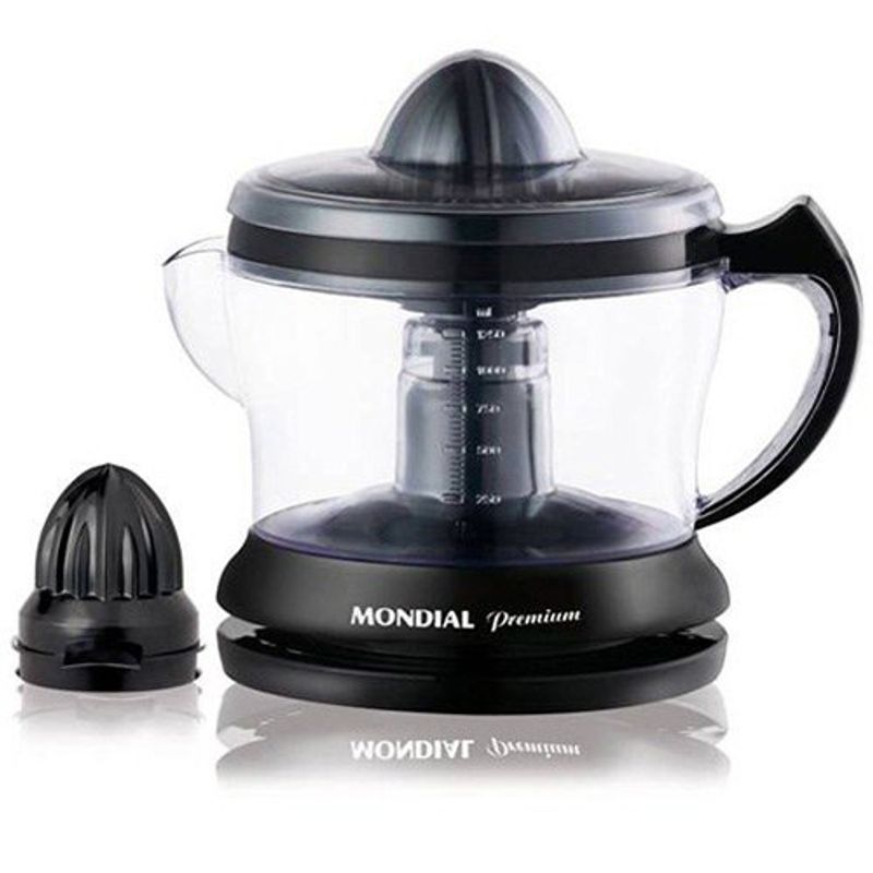 espremedor de frutas mondial premium e-02 1,25 litros 120v preto
