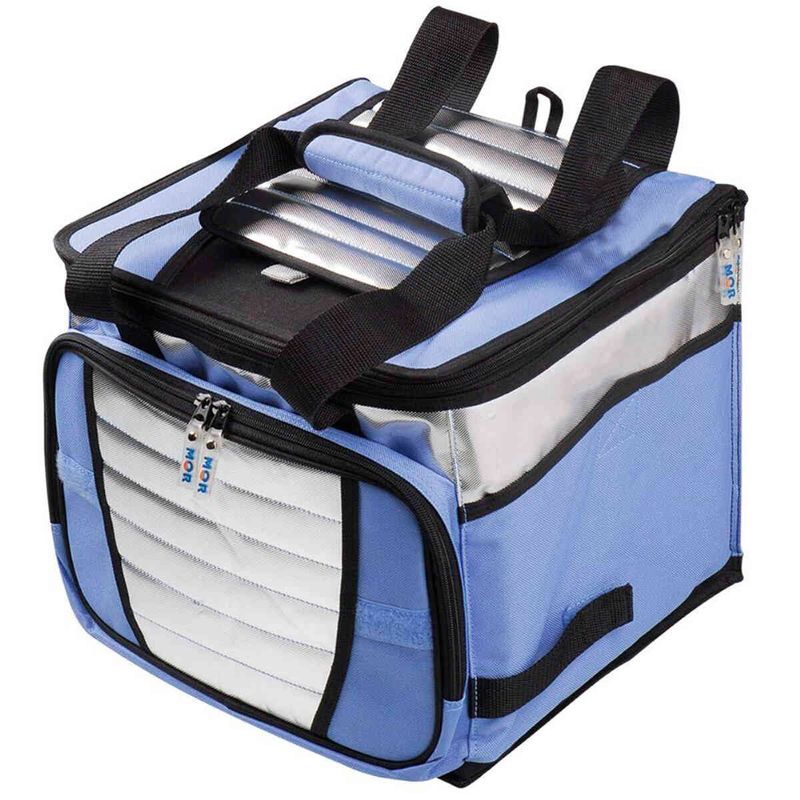 ice cooler térmico mor 24 litros 1 divisória azul - 3621