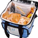 ice cooler térmico mor 24 litros 1 divisória azul - 3621