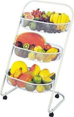 fruteira fixa metaltec 03 com rodas branca 103