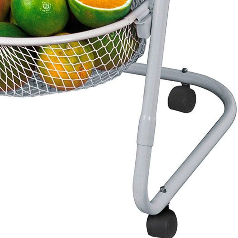fruteira fixa metaltec 03 com rodas branca 103