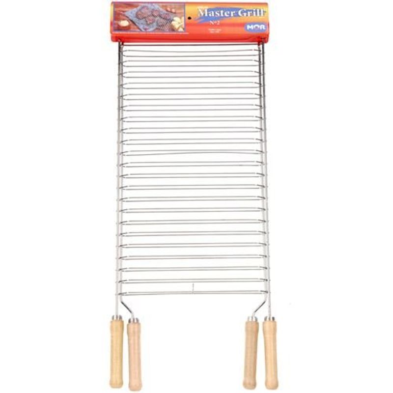 conjunto de grelhas mor master grill 02 003110 arame cromado