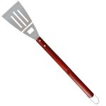 jogo de churrasco em inox com cabo comprido em madeira 4 peças mor 003311