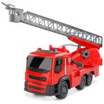 caminhão de brinquedo roma jensen brutale bombeiro lança água vermelho 1510