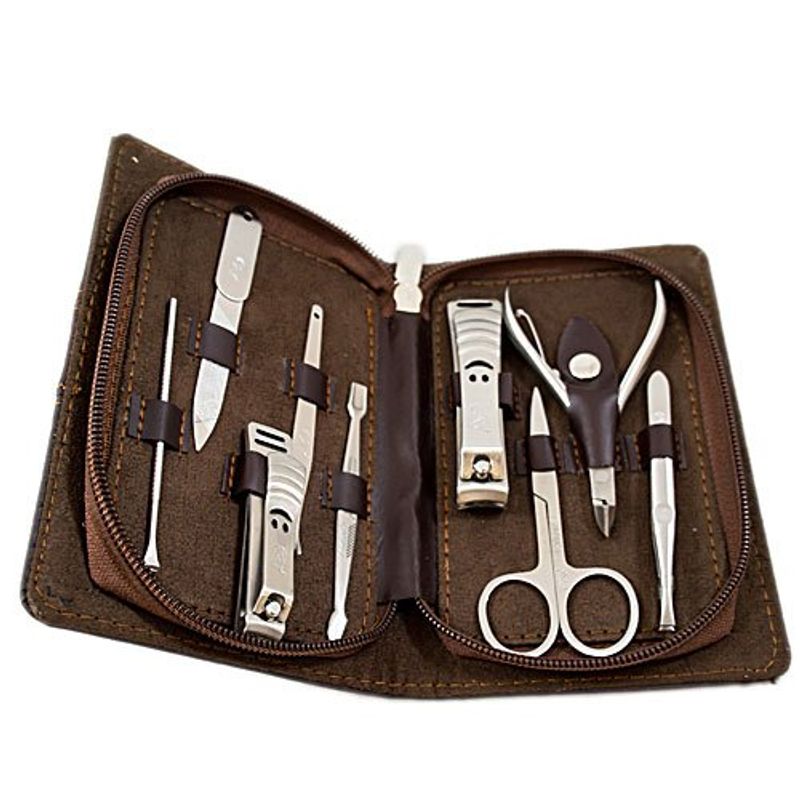 kit de manicure latcor 9 peças aço inox ms10649a