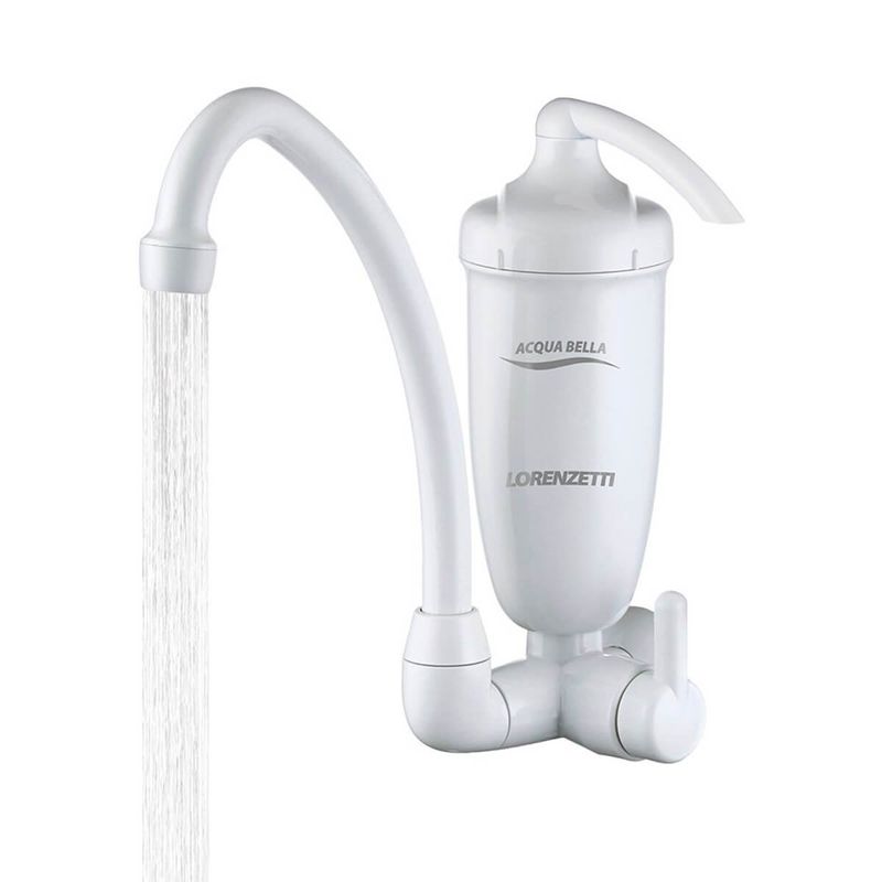 filtro de água lorenzetti com torneira acqua bella plástico branco