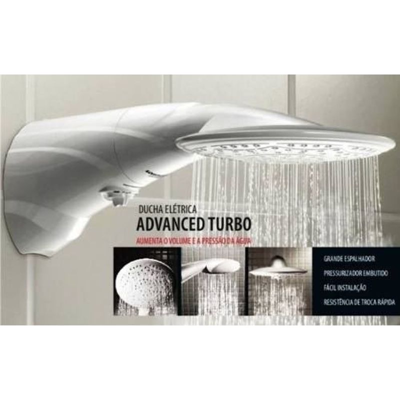 ducha elétrica lorenzetti advanced multitemperaturas 4 temperaturas 110v branca