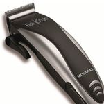 máquina de cortar cabelo mondial hair stylo 4 guias 127v 10w preto cr-02