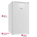 frigobar consul 117 litros gaveta multiuso 127v crc12cb