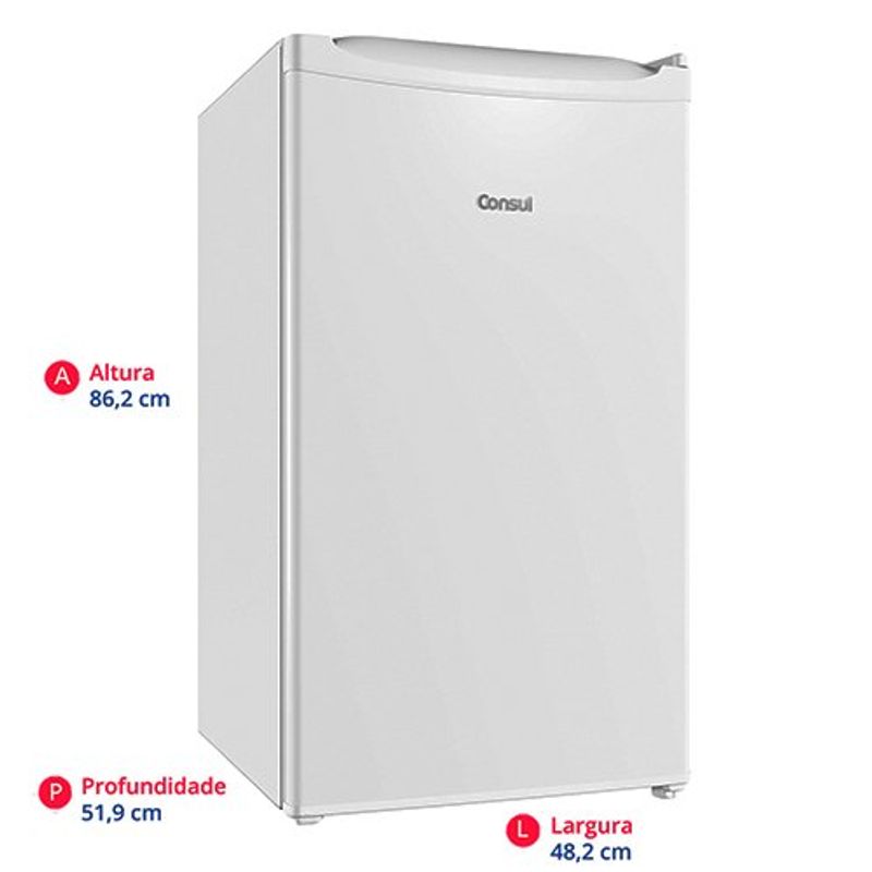 frigobar consul 117 litros gaveta multiuso 127v crc12cb
