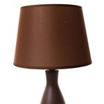 abajur de mesa latcor cla-dy15236 coffee marrom