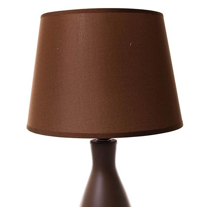 abajur de mesa latcor cla-dy15236 coffee marrom