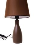 abajur de mesa latcor cla-dy15236 coffee marrom