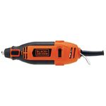 micro retífica black+decker 113 acessórios e maleta 180w 127v - rt18ka-br