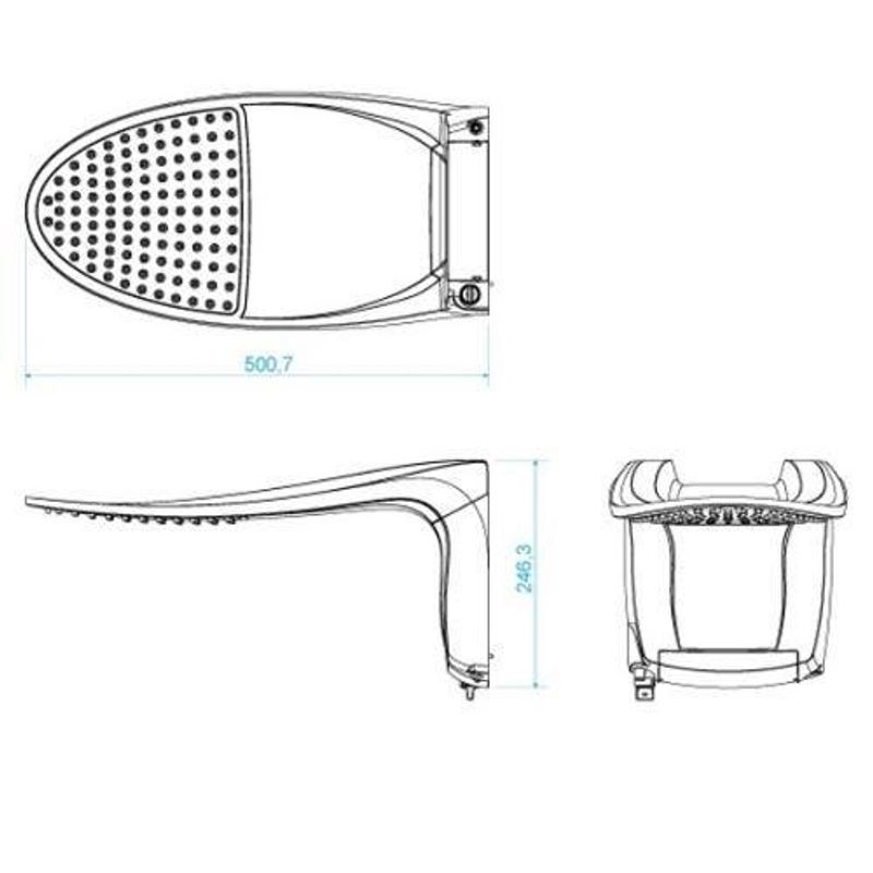 chuveiro acqua wave ultra lorenzetti 127/5500 preto e cromado
