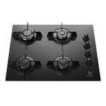 cooktop 4 bocas electrolux automático preto ke4gp