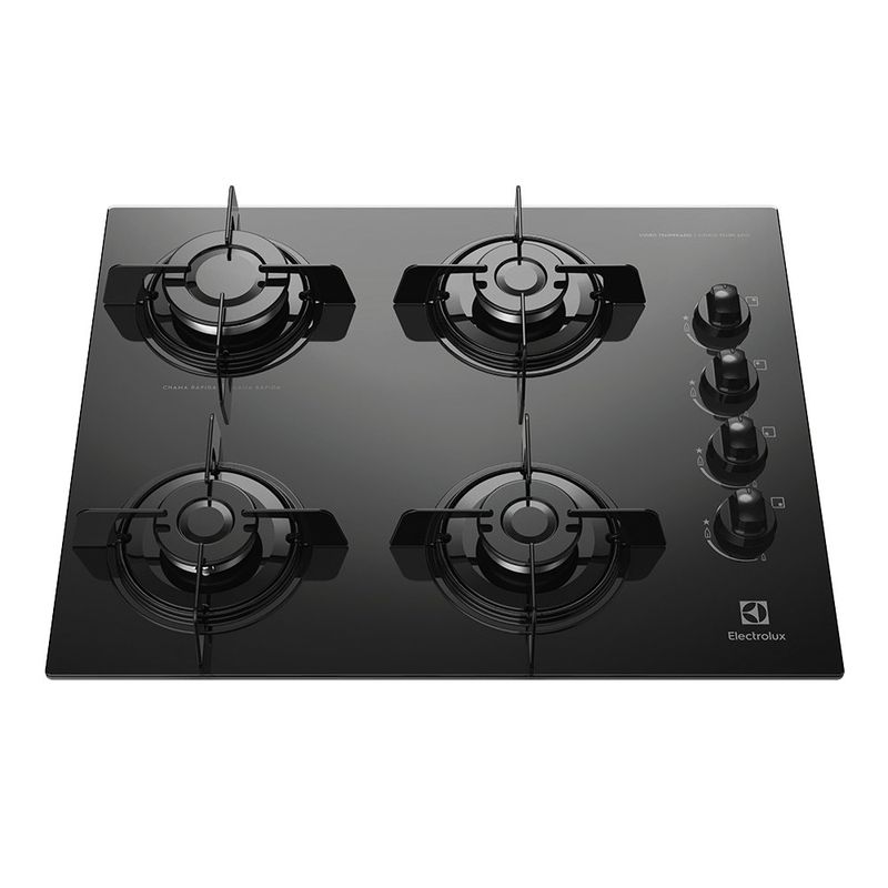 cooktop 4 bocas electrolux automático preto ke4gp