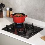 cooktop 4 bocas electrolux automático preto ke4gp