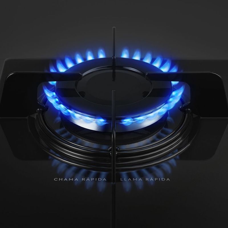 cooktop 4 bocas electrolux automático preto ke4gp