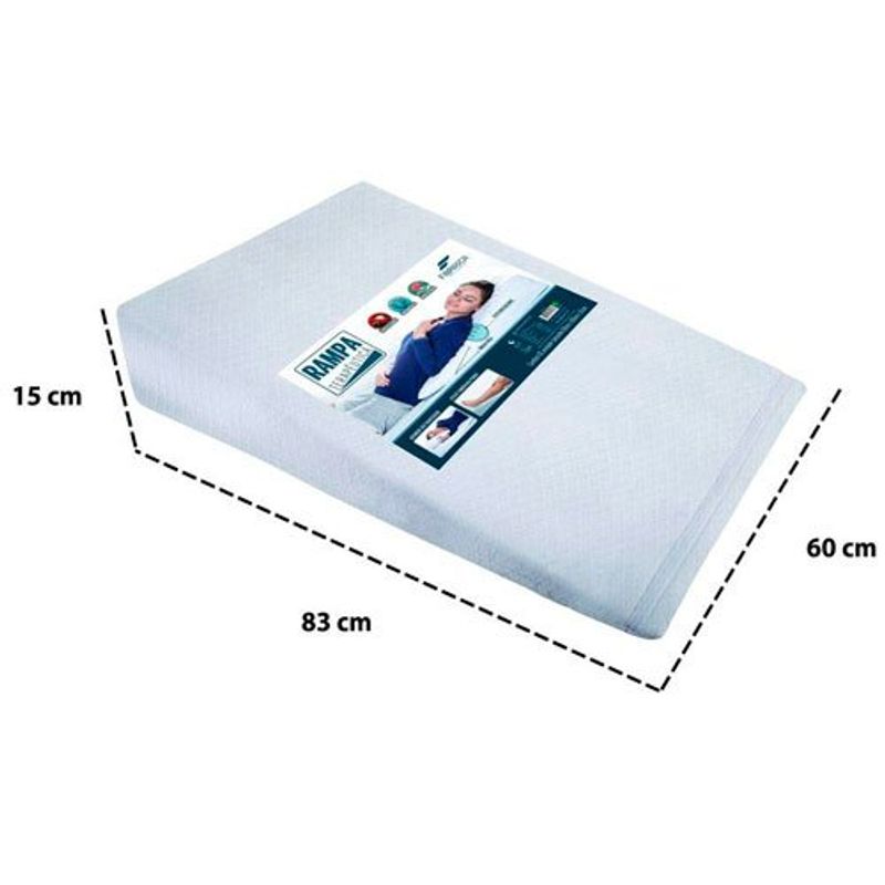 travesseiro rampa terapêutica fibrasca antirrefluxo adulto branco 4035
