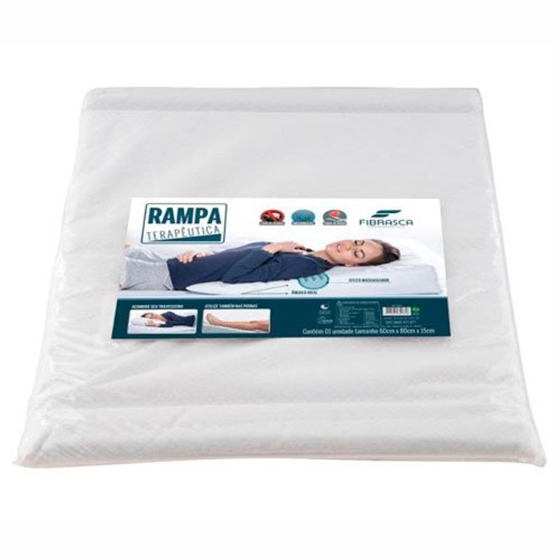 travesseiro rampa terapêutica fibrasca antirrefluxo adulto branco 4035
