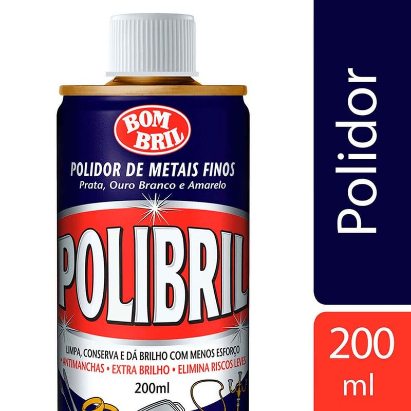 polidor metais brancos polibril 200ml