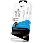 cabo usb tipo-c elg 2m branco tcusb2