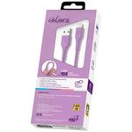 cabo lightning iphone elg 1,2m roxo l812x