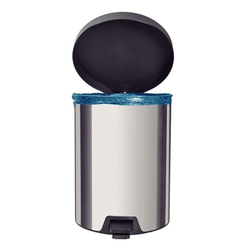 lixeira tramontina com pedal new em aço 5l - 94538705