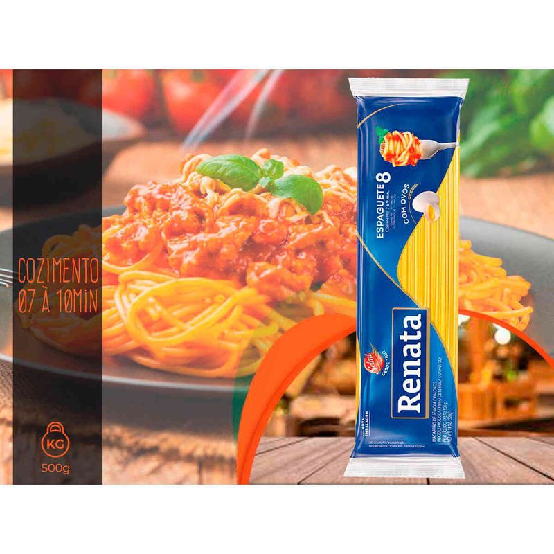 macarrão renata espaguete com ovos 500g