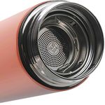garrafa térmica rojemac aço inox com termômetro em led 500ml wolff 29114 rosé